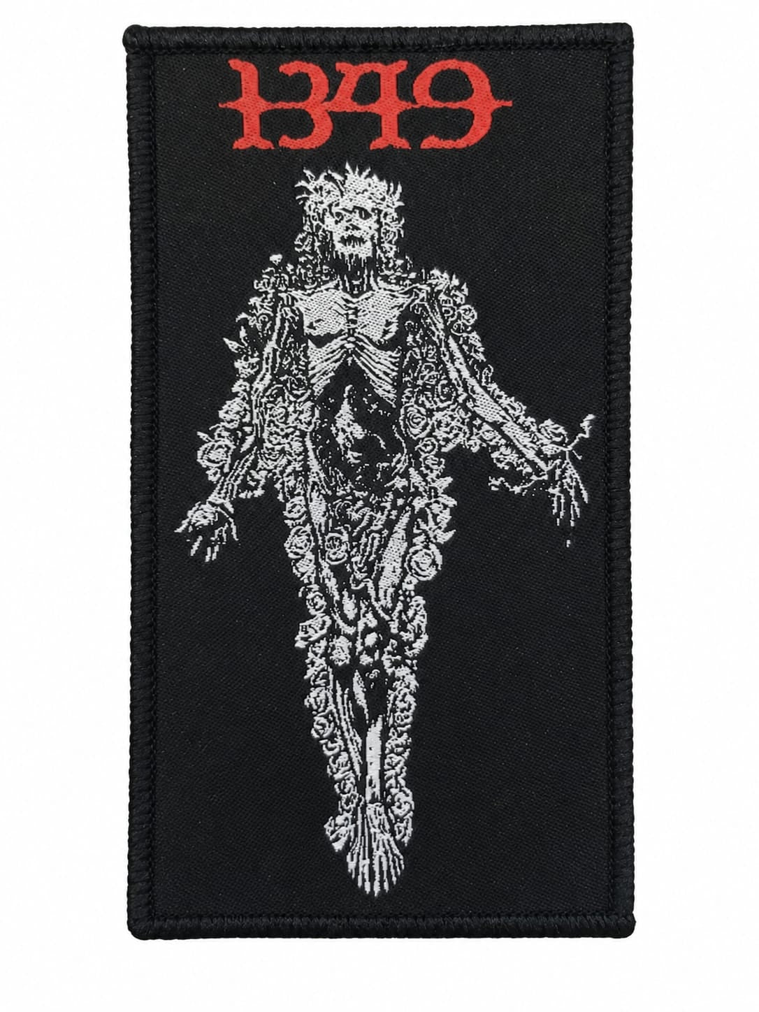 1349 - Postmortem - Black Border - 11,2 x 6,4 cm - Patch