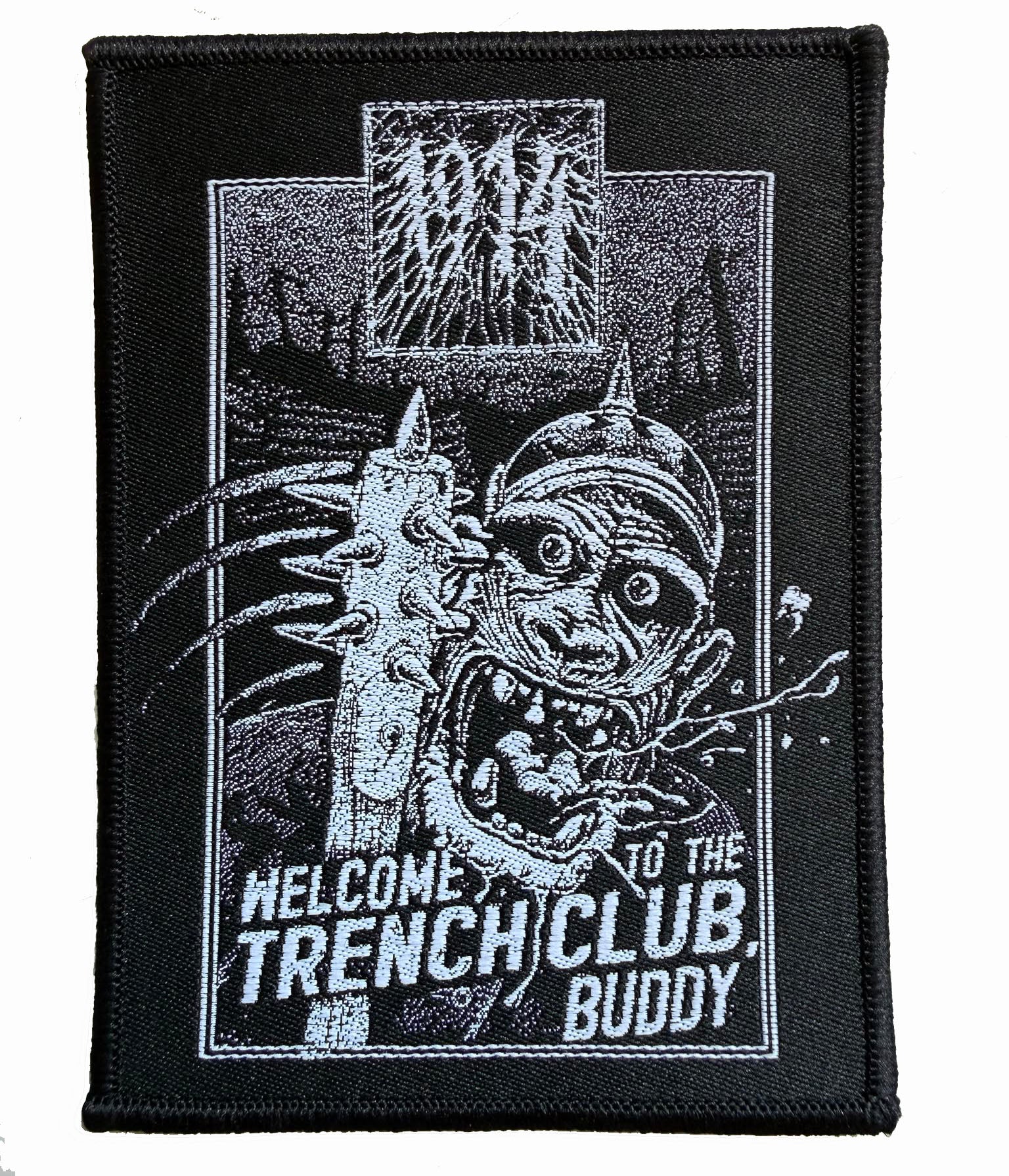 1914 - Welcome To The Trenchclub, Buddy Ape - 11 x 8,2 cm - Patch