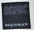 AC/DC - Back In Black - 9,5 x 10,1 cm - Patch