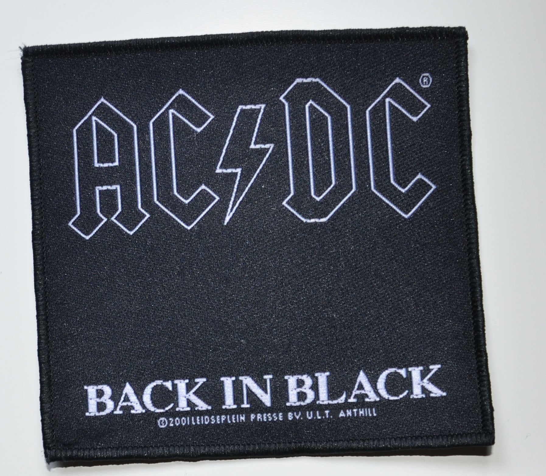 AC/DC - Back In Black - 9,5 x 10,1 cm - Patch