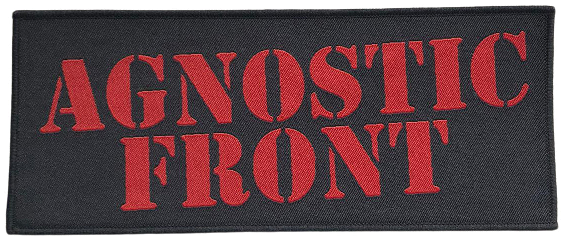 AGNOSTIC FRONT - Logo - 4,1 x 9,8 cm - Patch