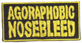 AGORAPHOBIC NOSEBLEED - Logo Yellow - 10 x 5 cm - Patch