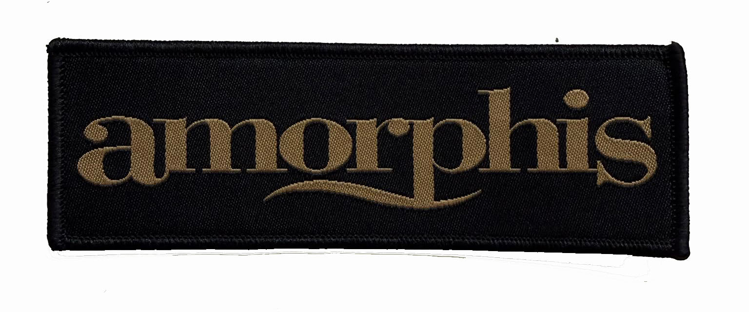 AMORPHIS - Gold Logo - 4 x 11,9 cm - Patch