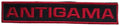 ANTIGAMA - Red Logo - 2,5 x 13,9 cm - Patch