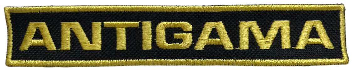 ANTIGAMA - Yellow Logo - 2,5 x 13,9 cm - Patch