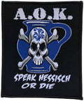 A.O.K. - Speak Hessisch Or Die - 10 x 8,3 cm - Patch