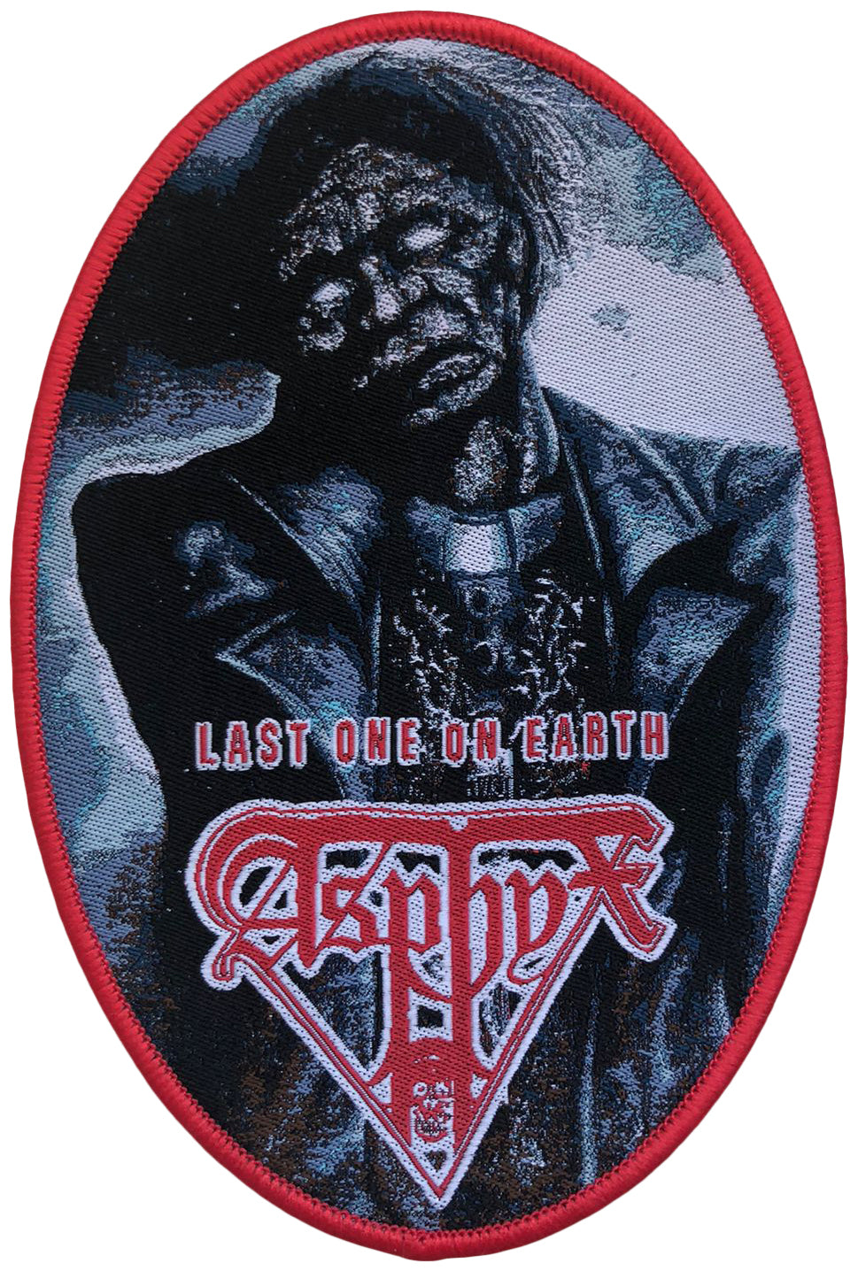 ASPHYX - Last One On Earth - Red Border - 13,5 x 9,1 cm - Patch