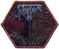 ASPHYX - The Rack - Glitter Brown Border - 6,6 x 8,1 cm - Patch