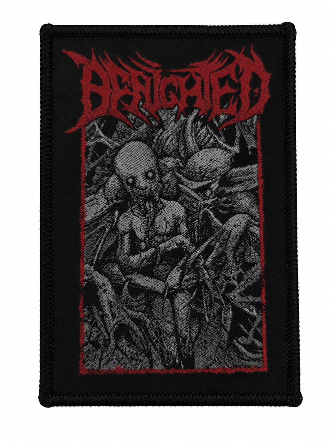 BENIGHTED - Obscene Repressed - Black Border - 11 x 8 cm - Patch
