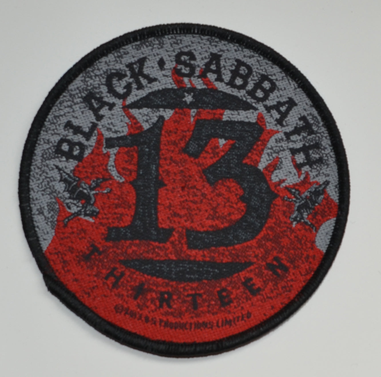 BLACK SABBATH - 13 / Flames Circular 9 cm - Patch