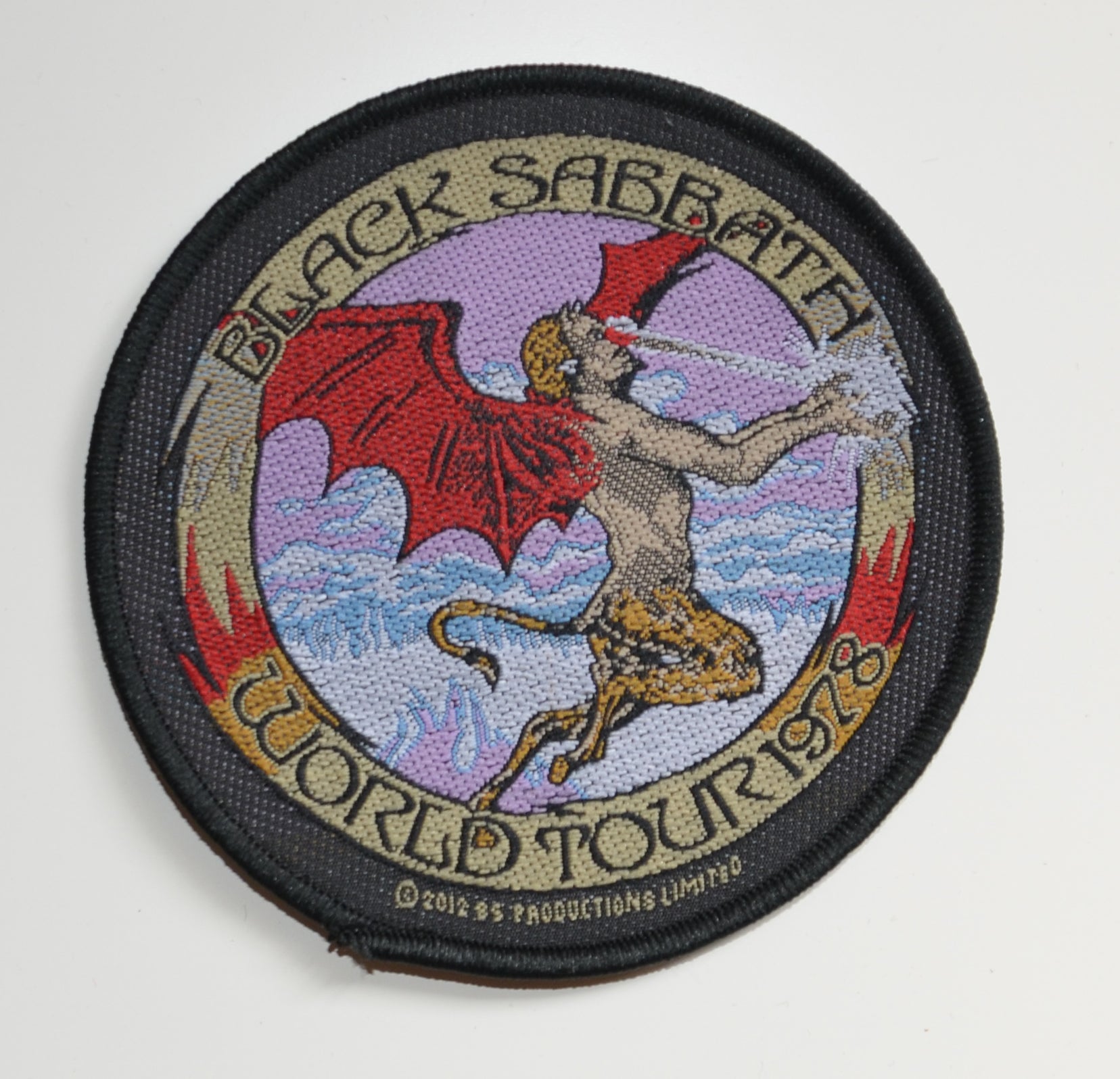 BLACK SABBATH - World Tour 78 - 9 cm - Patch