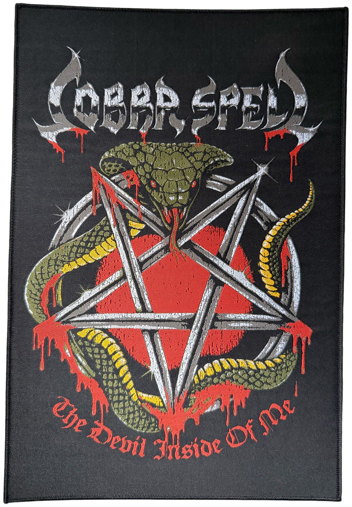 COBRA SPELL - The Devil Inside Of Me - 29,7 x 20,1 cm - Woven ( ! ) - Backpatch