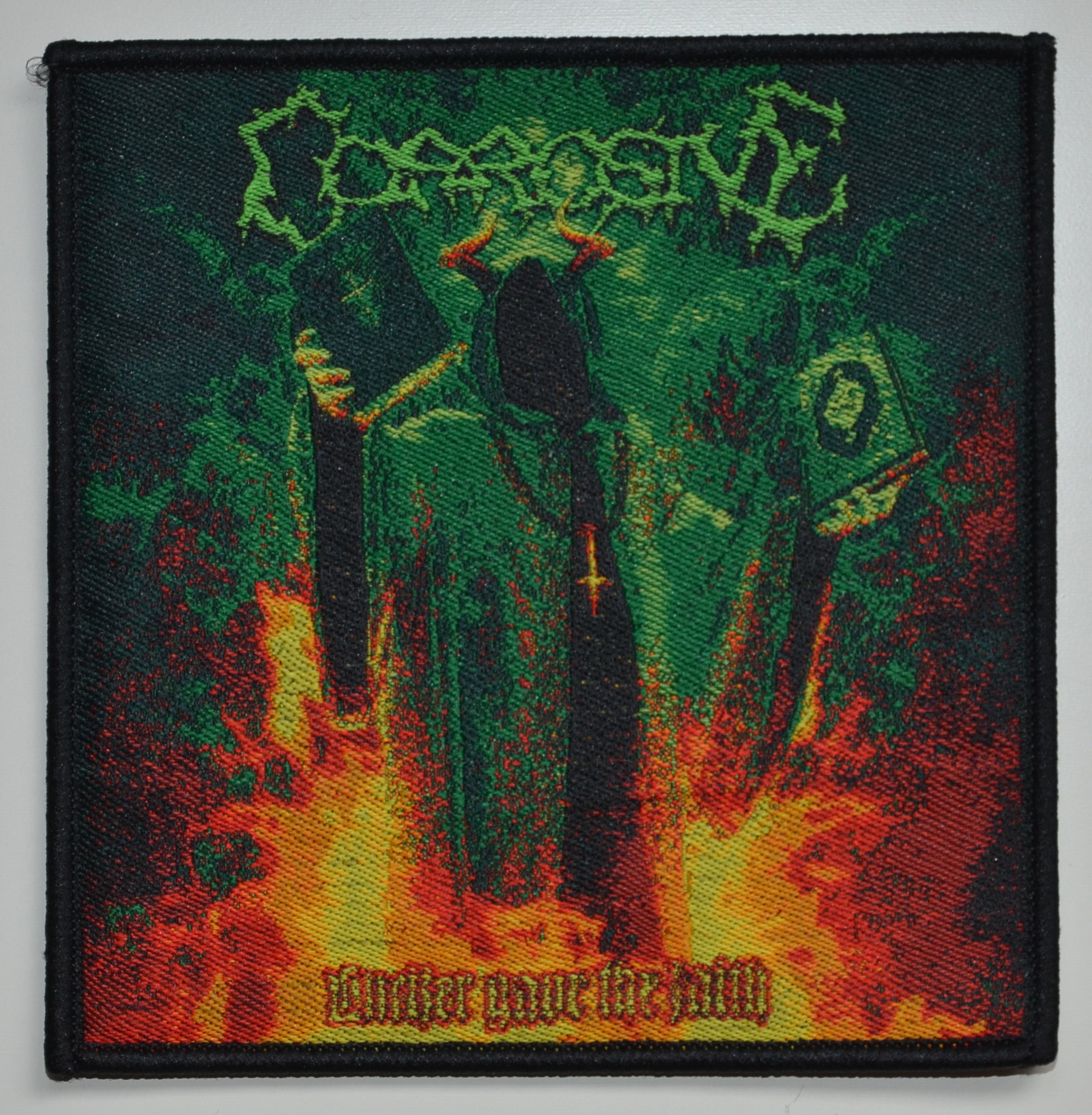 CORROSIVE - Lucifer Gave The Faith - 9,9 cm x 9,6 cm - Patch