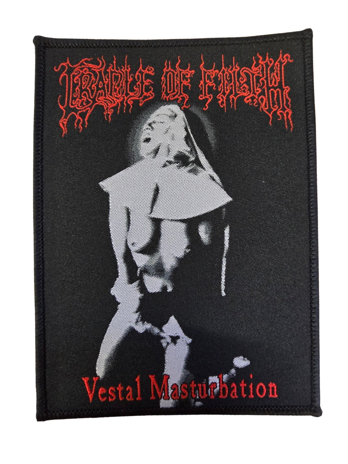 CRADLE OF FILTH - Vestal Masturbation - Black Border - 12 x 8,7 cm - Patch