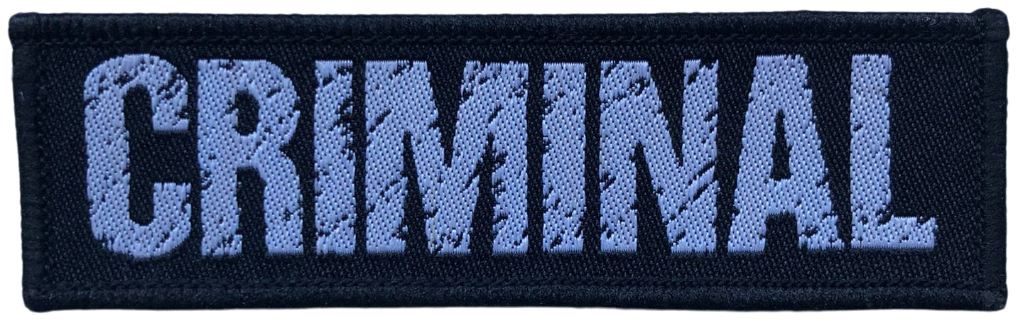 CRIMINAL - Logo - 3,2 x 10,1 cm - Patch