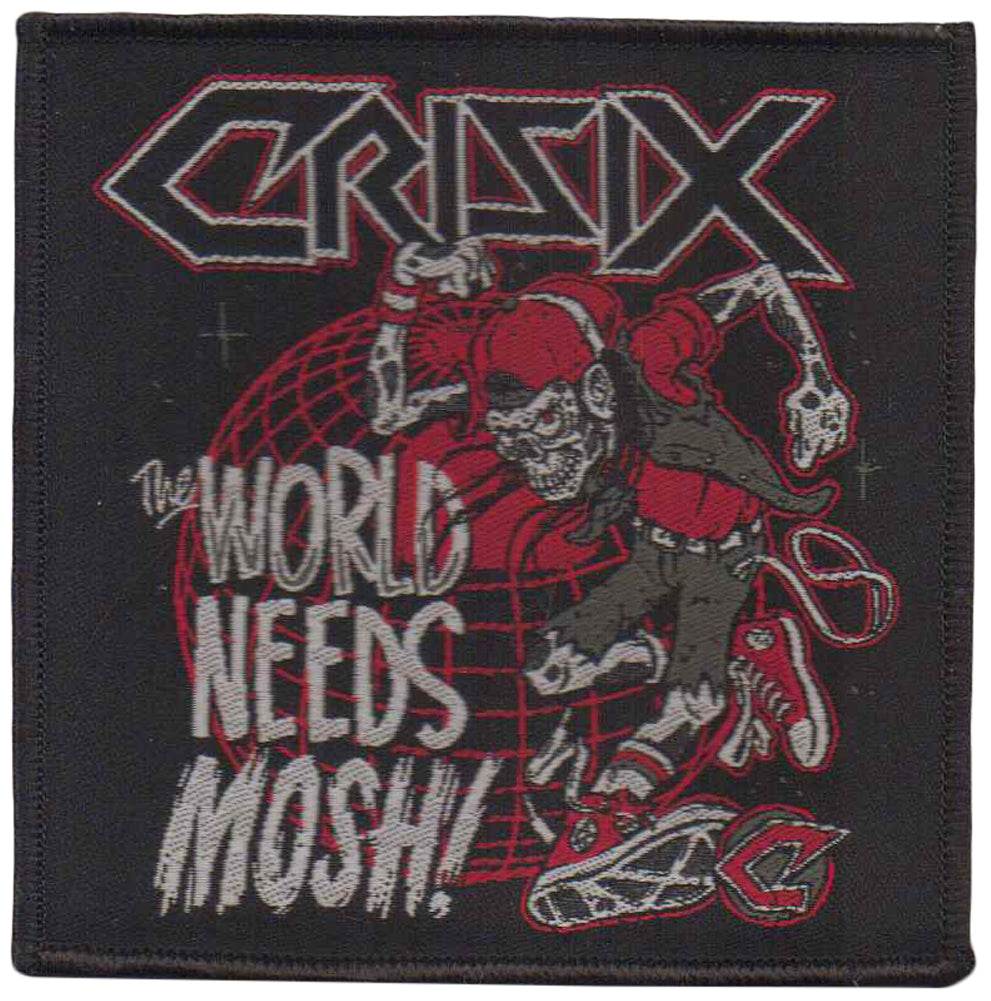 CRISIX - The World Needs Mosh Pogo Dancer - 9,8 x 9,8 cm - Patch