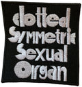 C.S.S.O. ( CLOTTED SYMMETRIC SEXUAL ORGAN ) - White Logo - 8 x 7,5 cm - Patch