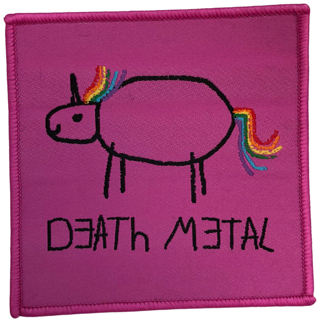 DEATH METAL - Unicorn Pink - 7,9 x 7,9 cm - Patch