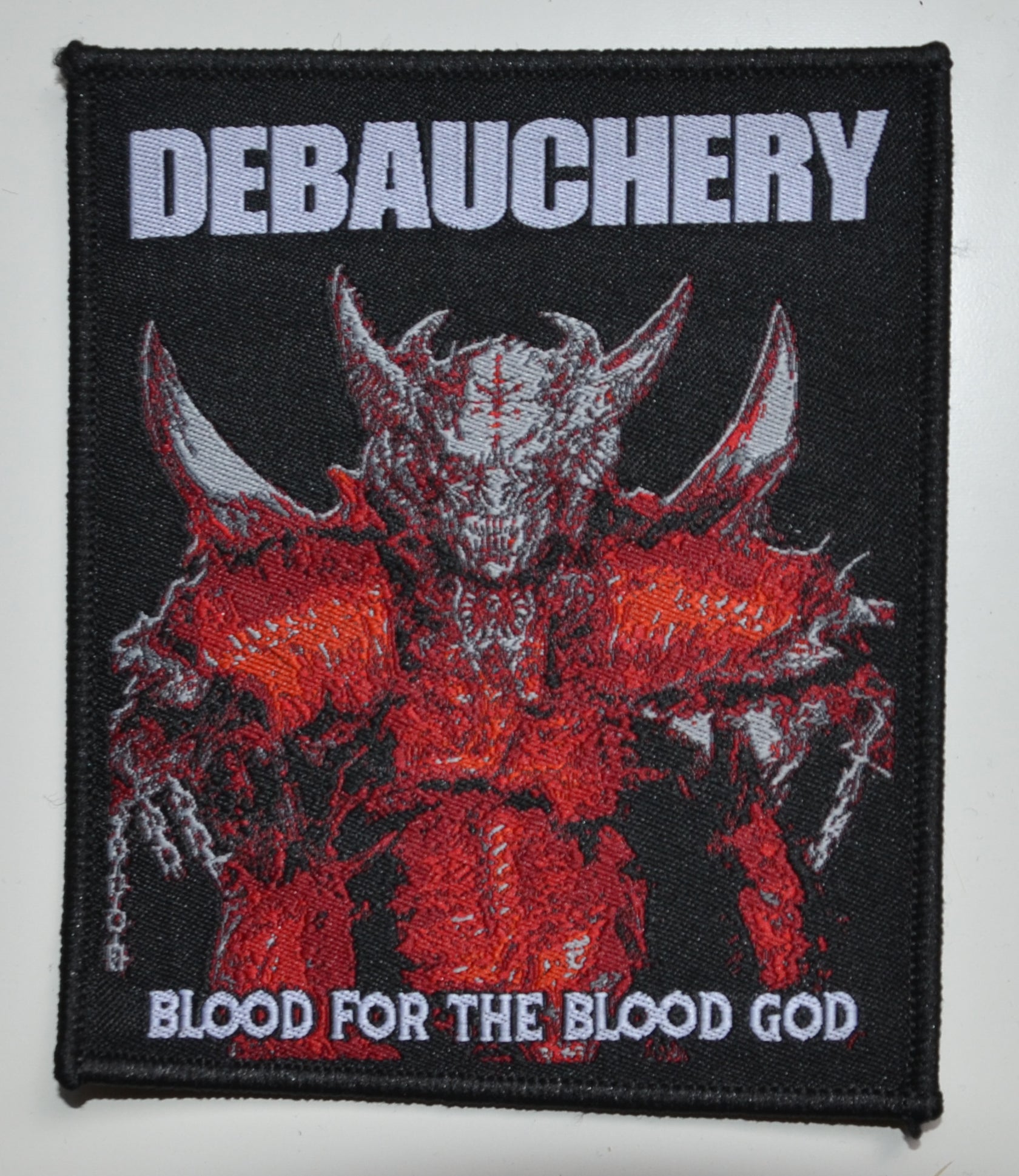 DEBAUCHERY - Blood For The Blood God - 10,8 x 9,1 cm - Patch