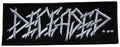 DECEASED - Logo - 4,8 x 12,9 cm ( White Logo ) - Patch