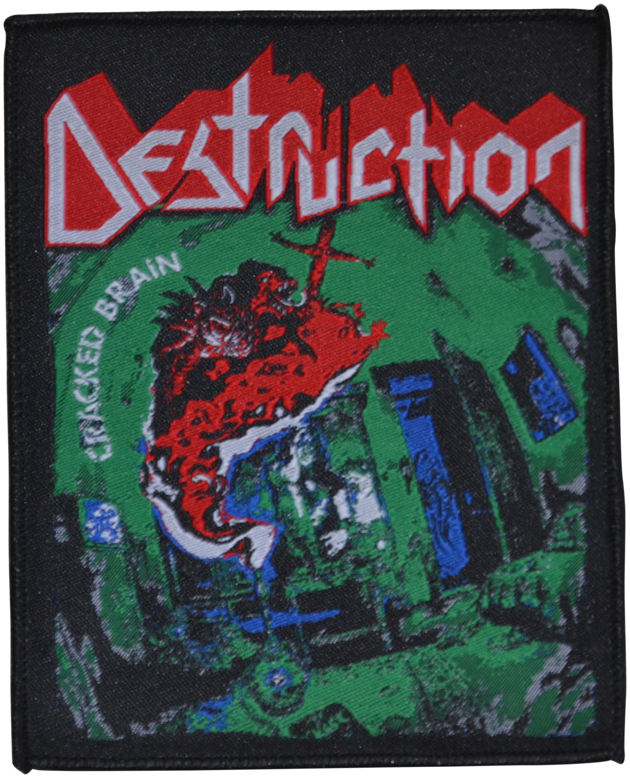 DESTRUCTION - Cracked Brain - 9,7 x 11,7 cm - Patch