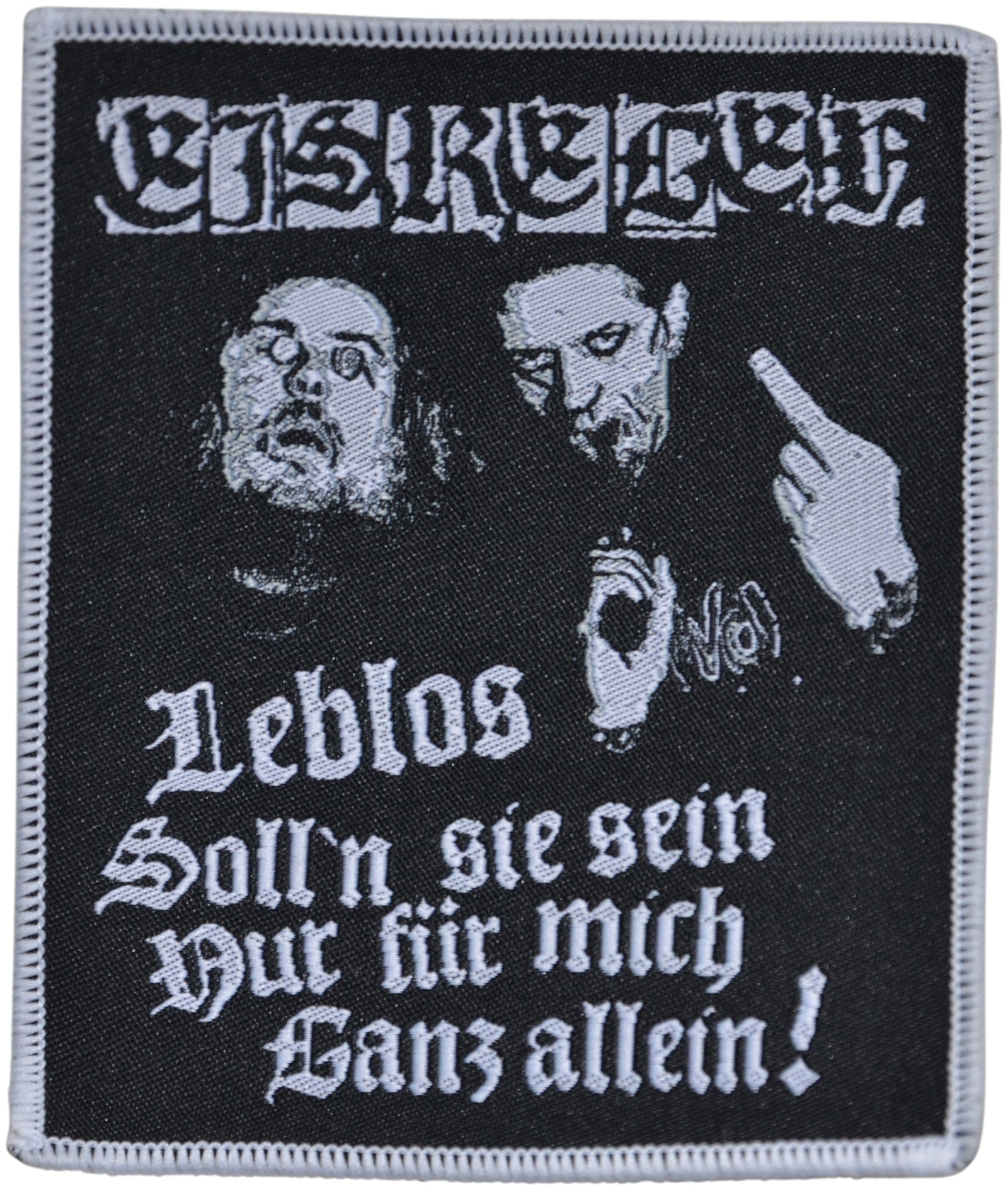 EISREGEN - Leblos solln sie sein nur für mich ganz allein! - 10,5 x 12,1 cm - Patch