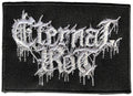 ETERNAL ROT - Logo - 6,4 x 9,2 cm ( White Logo ) - Patch