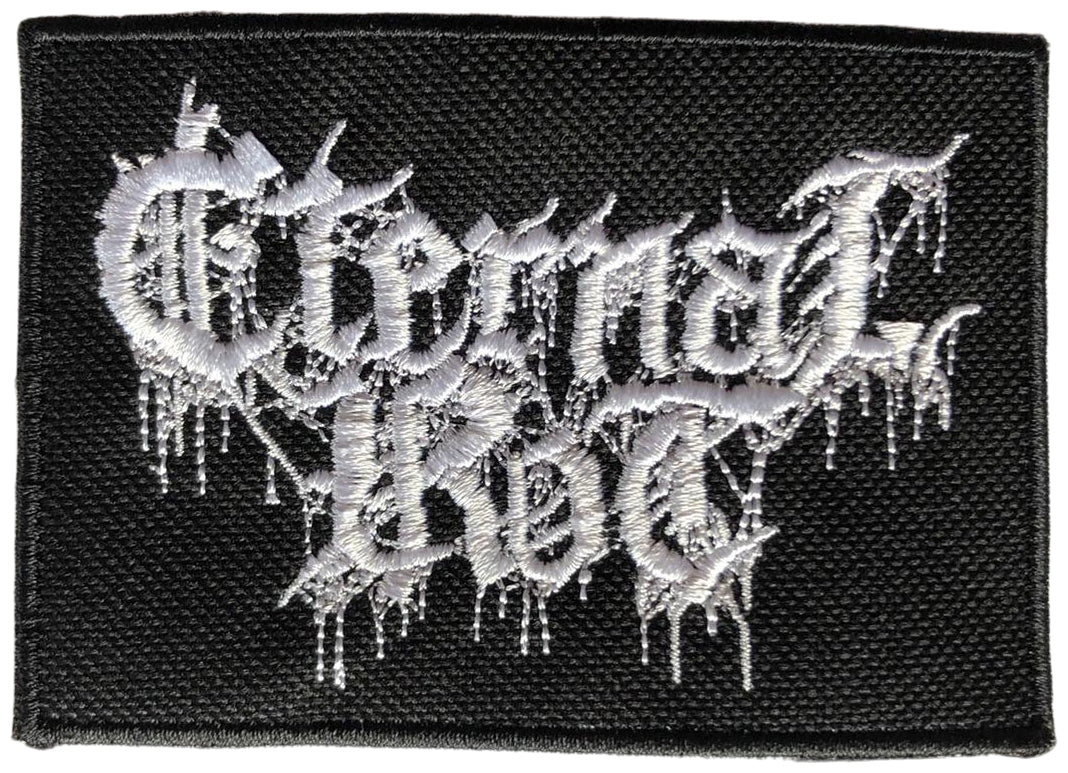 ETERNAL ROT - Logo - 6,4 x 9,2 cm ( White Logo ) - Patch
