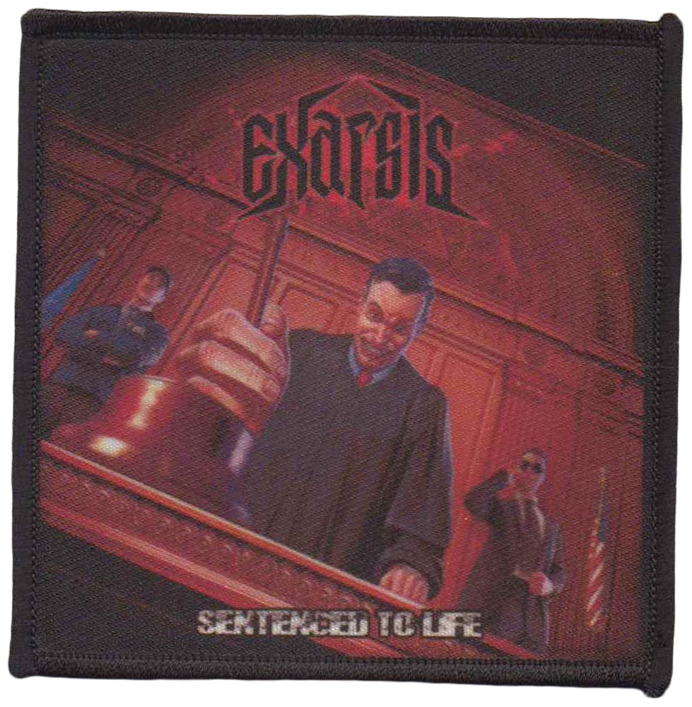 EXARSIS - Sentenced To Life - 10 cm x 10 cm - Printed - Patch