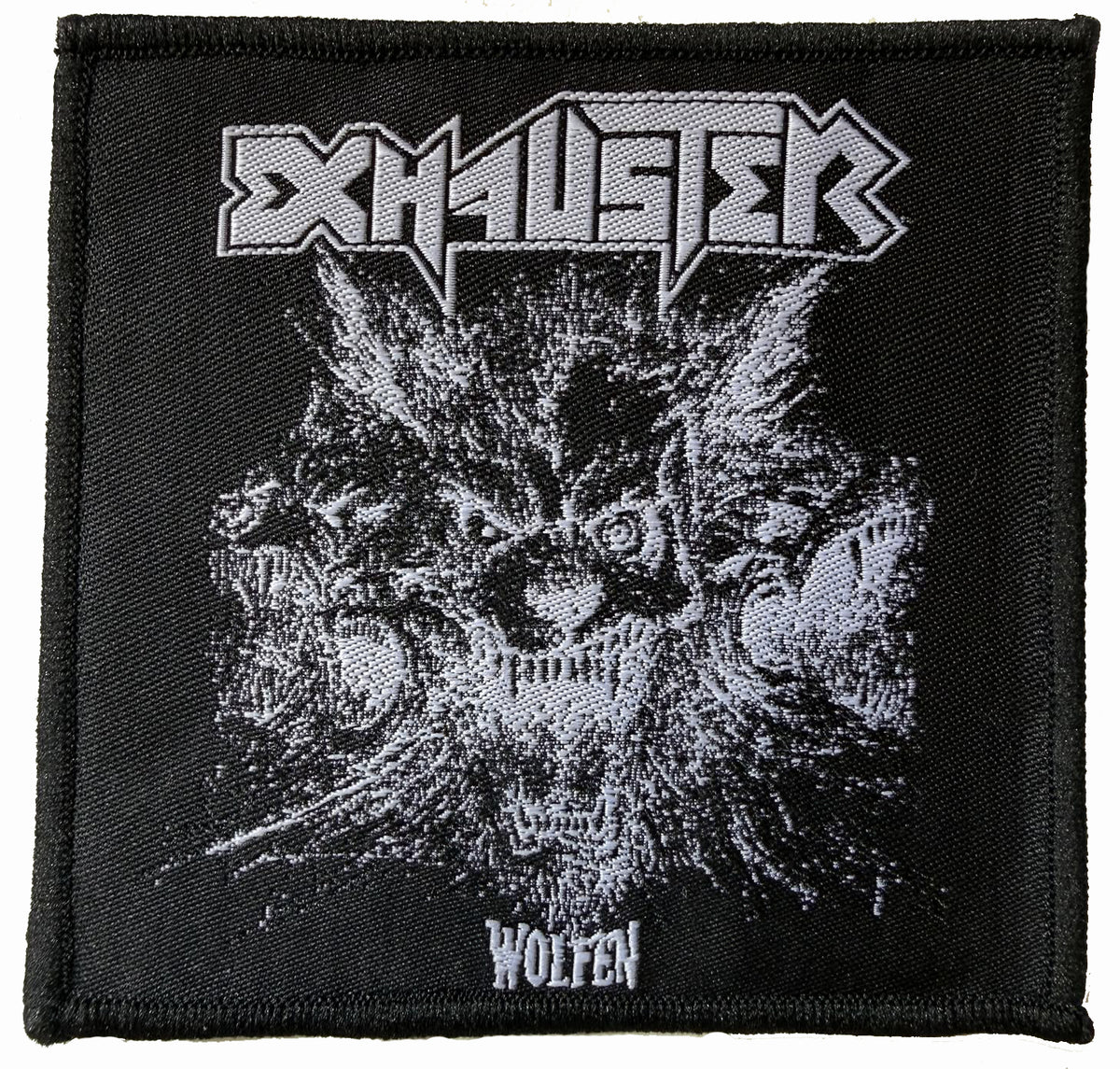 EXHAUSTER - Wolfen Black & White - 9,7 x 9,9 cm - Patch
