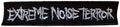 EXTREME NOISE TERROR - White Logo - 3,1 x 13,9 cm - Patch