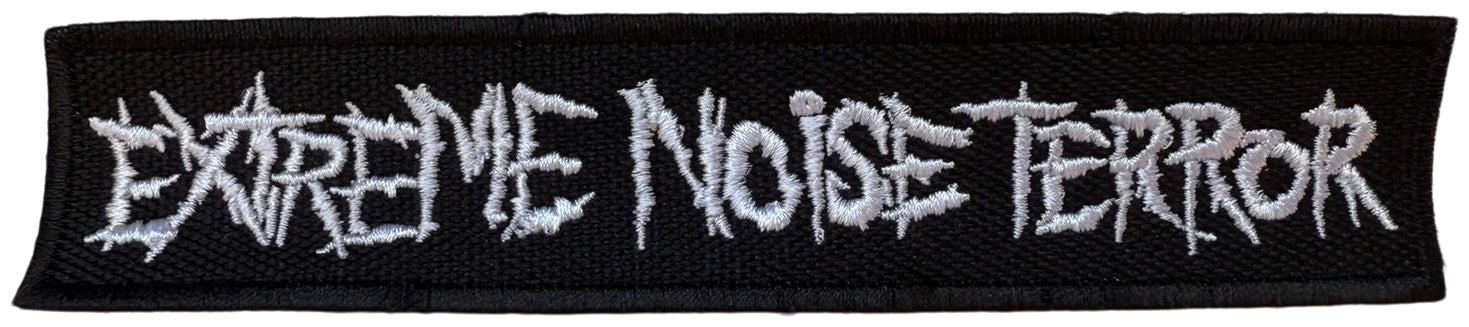 EXTREME NOISE TERROR - White Logo - 3,1 x 13,9 cm - Patch