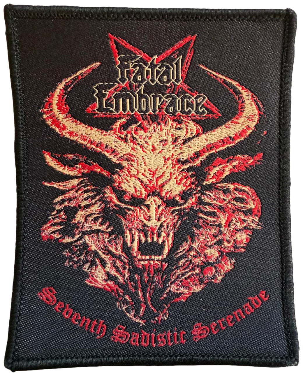 FATAL EMBRACE - Seventh Sadistic Serenade - 10 x 8 cm - Patch