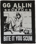 G.G.ALLIN - & THE SCUMFUCS - Bite It You Scum - 9,6 x 7,7 cm - Patch