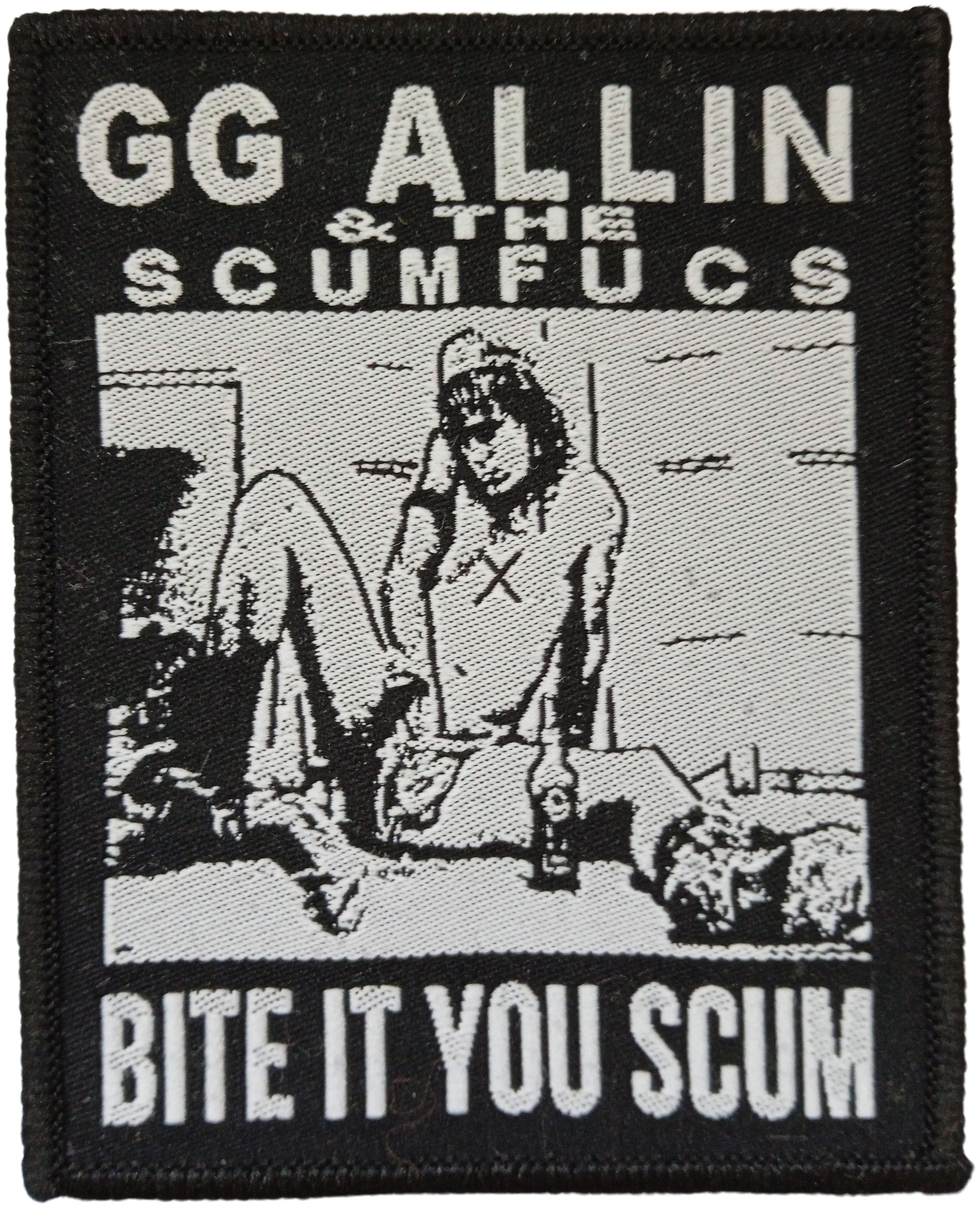G.G.ALLIN - & THE SCUMFUCS - Bite It You Scum - 9,6 x 7,7 cm - Patch
