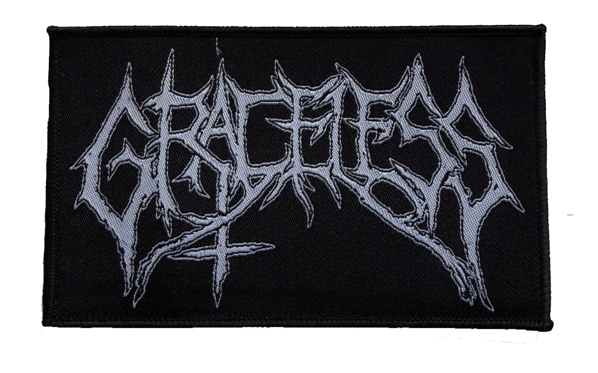 GRACELESS - White Logo - 8,2 x 13,7 cm - Patch