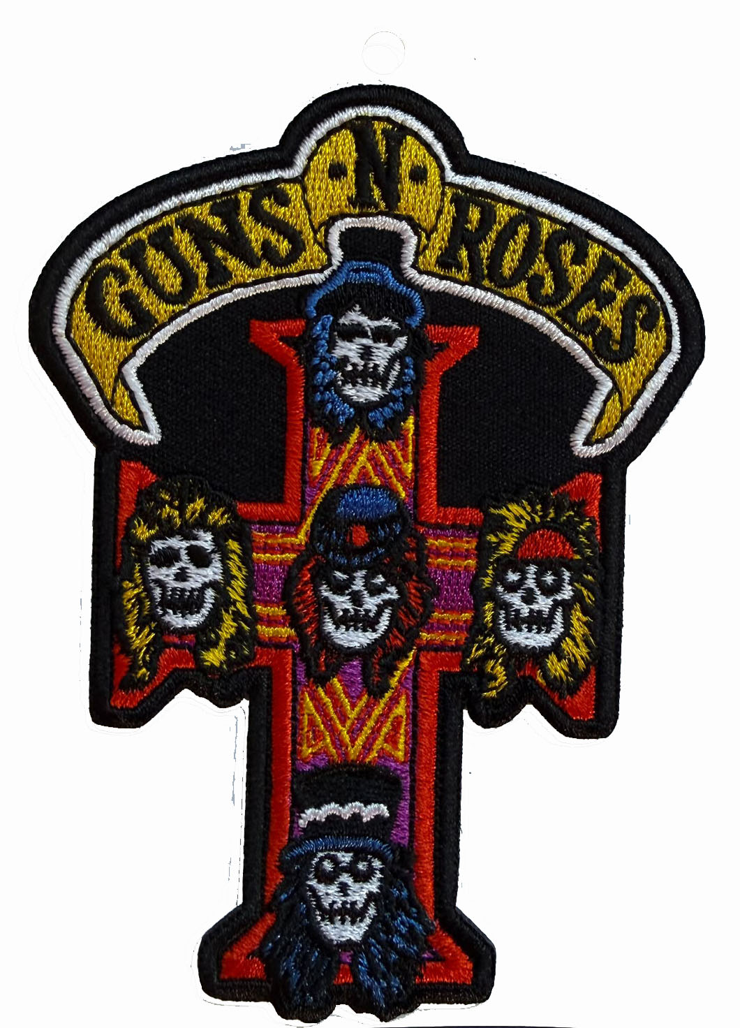 GUNS N' ROSES - Appetite For Destruction Cross - 9,9 x 7,1 cm - Patch