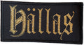 HÄLLAS - Gold Logo - 5 x 9,9 cm - Patch