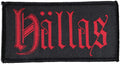 HÄLLAS - Red Logo - 4,9 cm x 9,8 cm - Patch