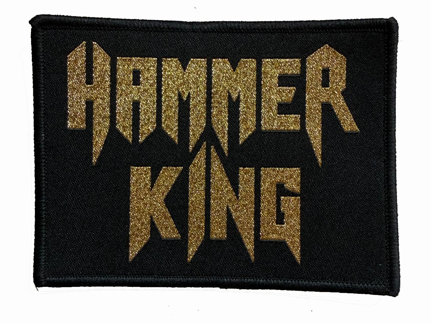 HAMMER KING - Logo Gold - 7,5 x 10 cm - Patch