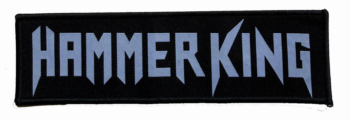 HAMMER KING - Logo White - 5,1 x 17 cm - Patch