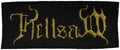 HELLSAW - Gold Logo - 10,5 cm x 4,5 cm - Patch