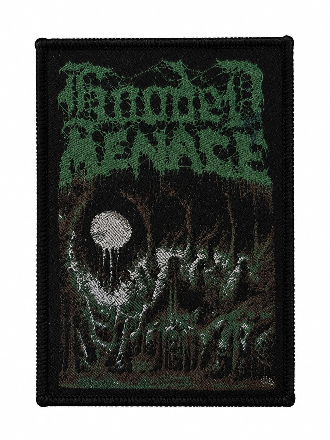 HOODED MENACE - Shrine Of Skeletonization - Black Border - 11,7 x 7,8 cm - Patch