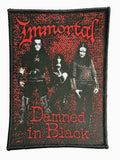 IMMORTAL - Damned In Black - 12 x 8,6 cm - Patch