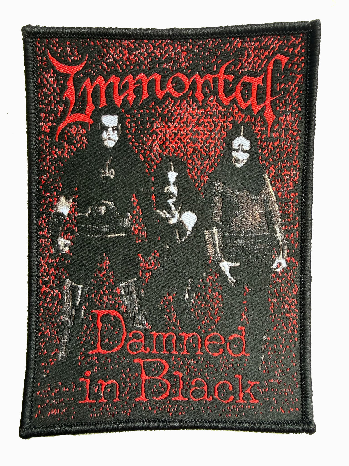 IMMORTAL - Damned In Black - 12 x 8,6 cm - Patch