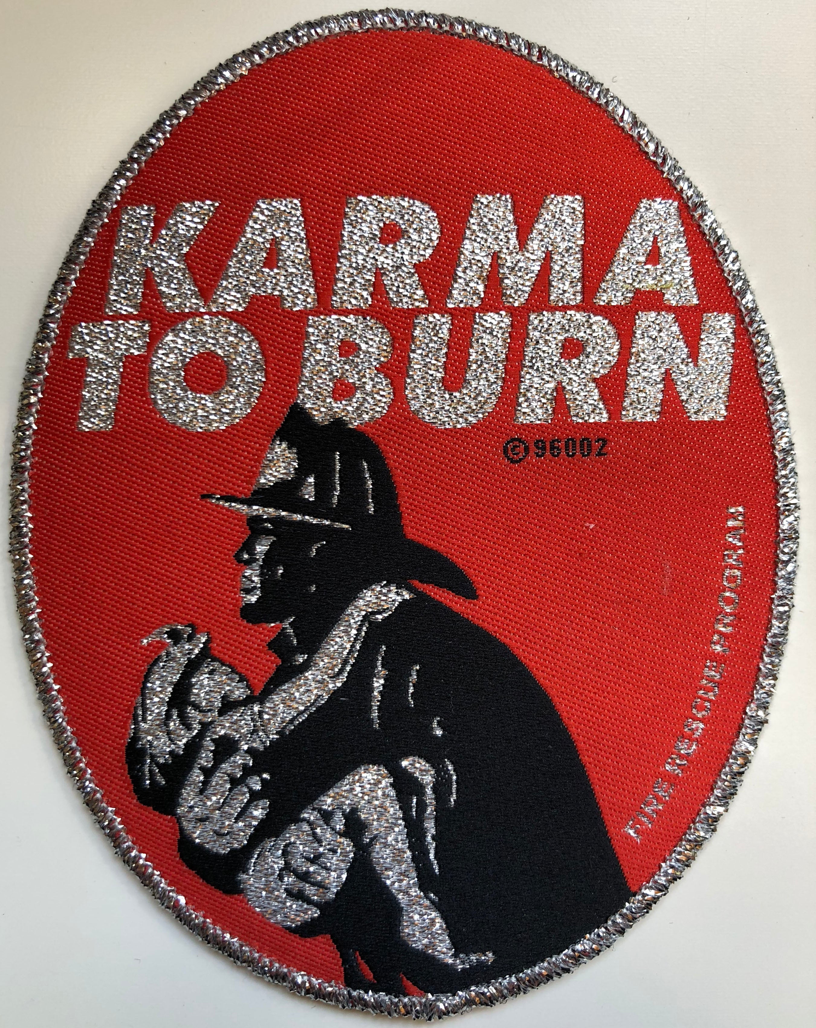 KARMA TO BURN - Fireman - 8,5 x 10,6 cm - Patch