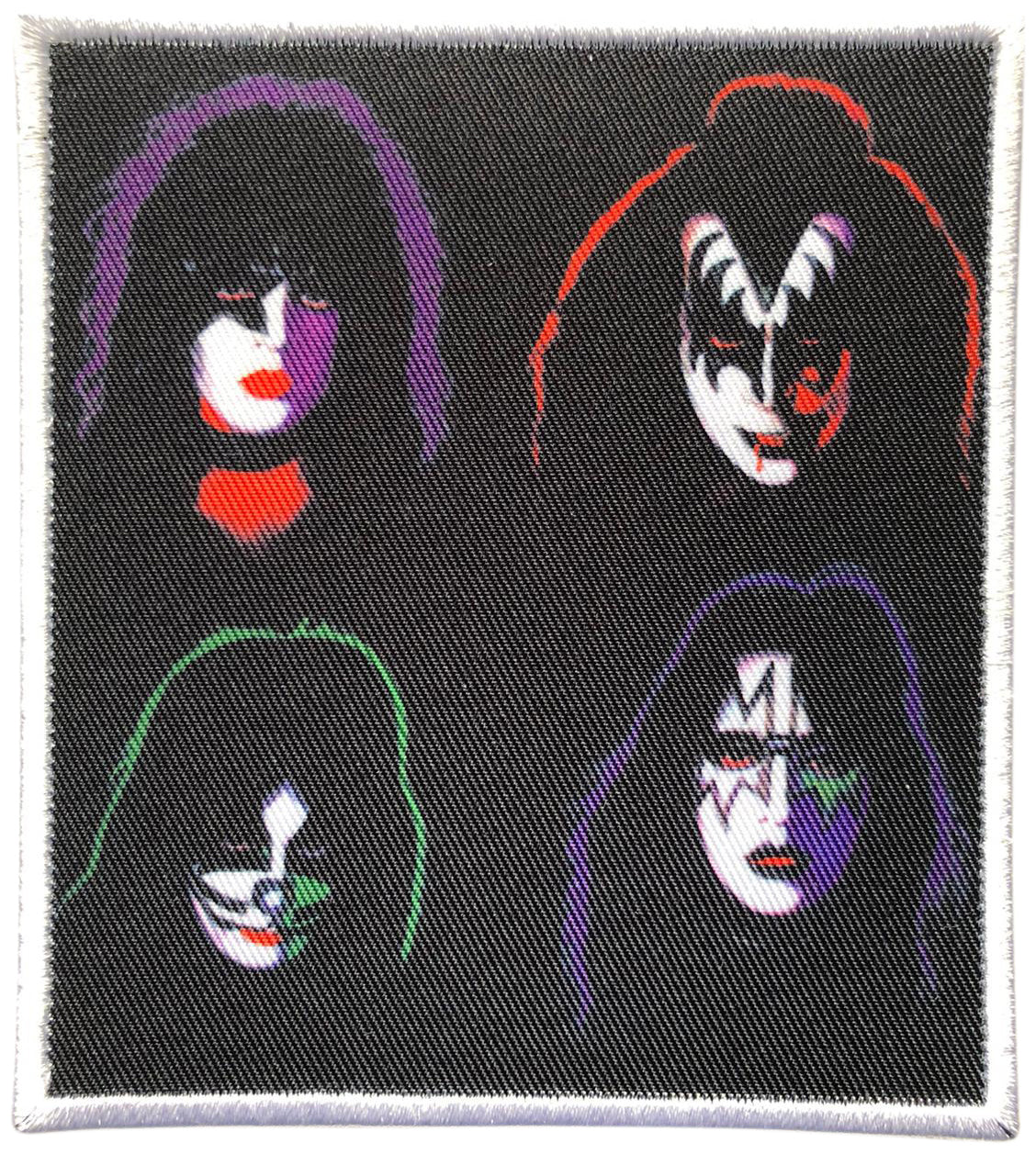 KISS - 4 Heads Printed - 10,3 x 9,2 cm - Patch