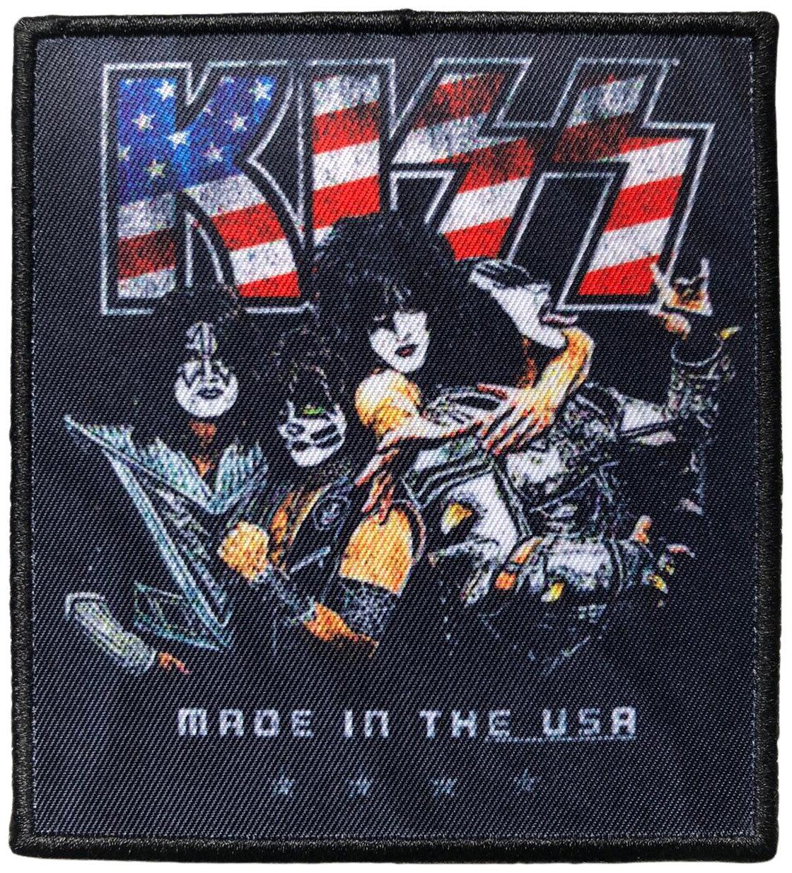 KISS - Made In The USA Printed - 10,6 x 9,6 cm - Patch