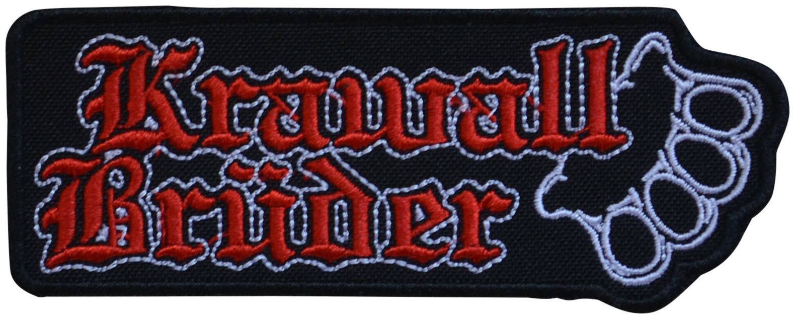 KRAWALLBRÜDER - Schlagring - 11,2 x 4,4 cm - Patch