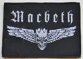 MACBETH - Logo schwarz-weiss - 11,5 x 8 cm - Patch